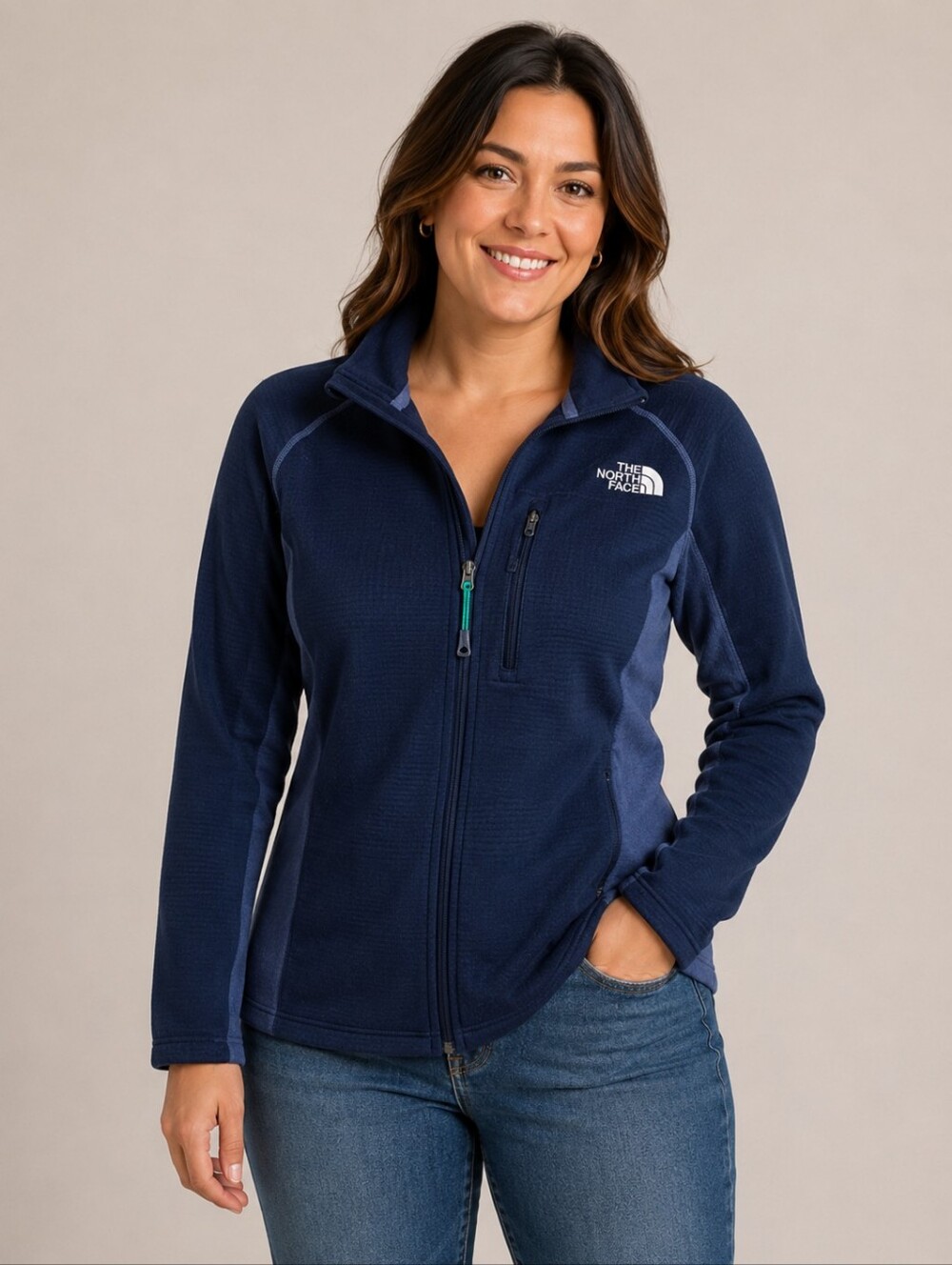 The North face Blue Fleece Polartech Jacket Size XS